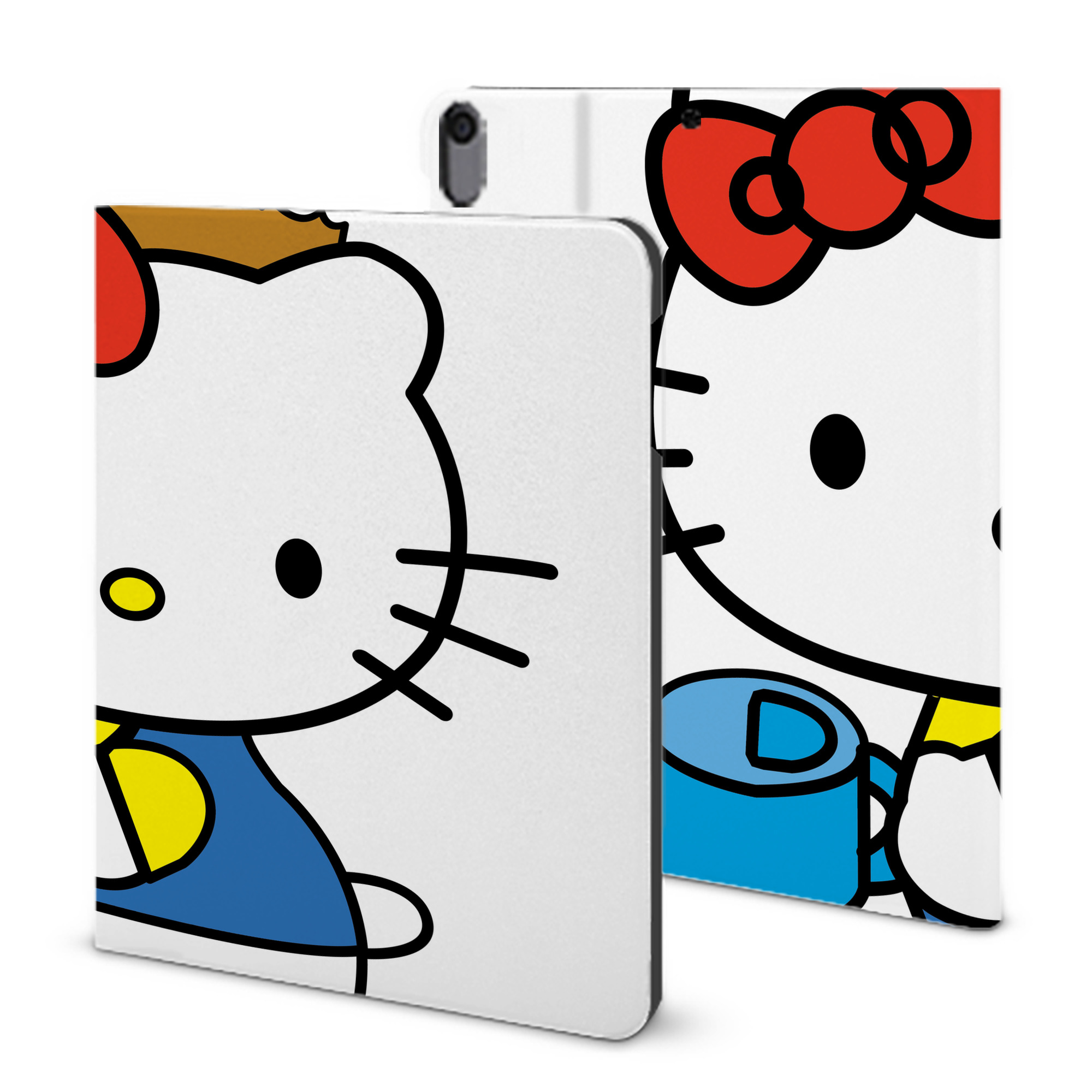 （画像用） Hello Kitty ハローキティ IPad ケース ブック型 PUレザー TPU 耐衝撃 軽量 薄型 ペン収納なし 全面保護 IPad 各モデル対応